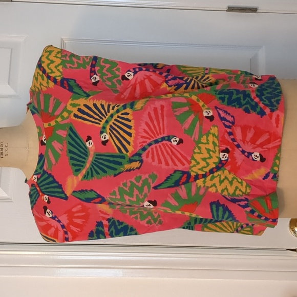 Farm Rio Tropical Macaw T-shirt Sz. L - Picture 3 of 9